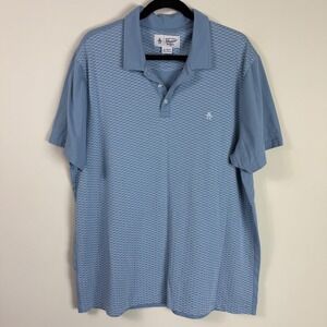 Original Penguin Jacquard Blue Short Sleeve Polo Shirt XL